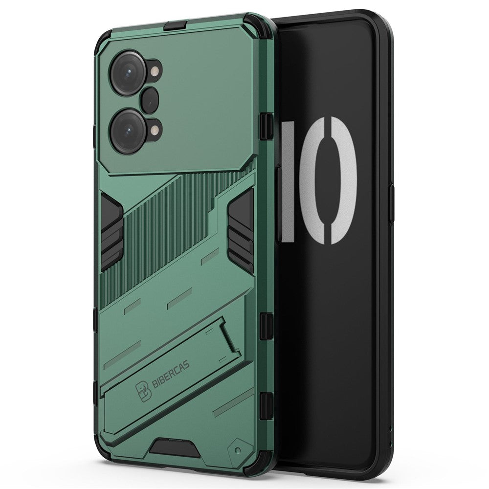 PC + TPU Case for Oppo K10 Pro 5G Anti-fall Kickstand Protective Cover Dual Layer Mobile Phone Shell