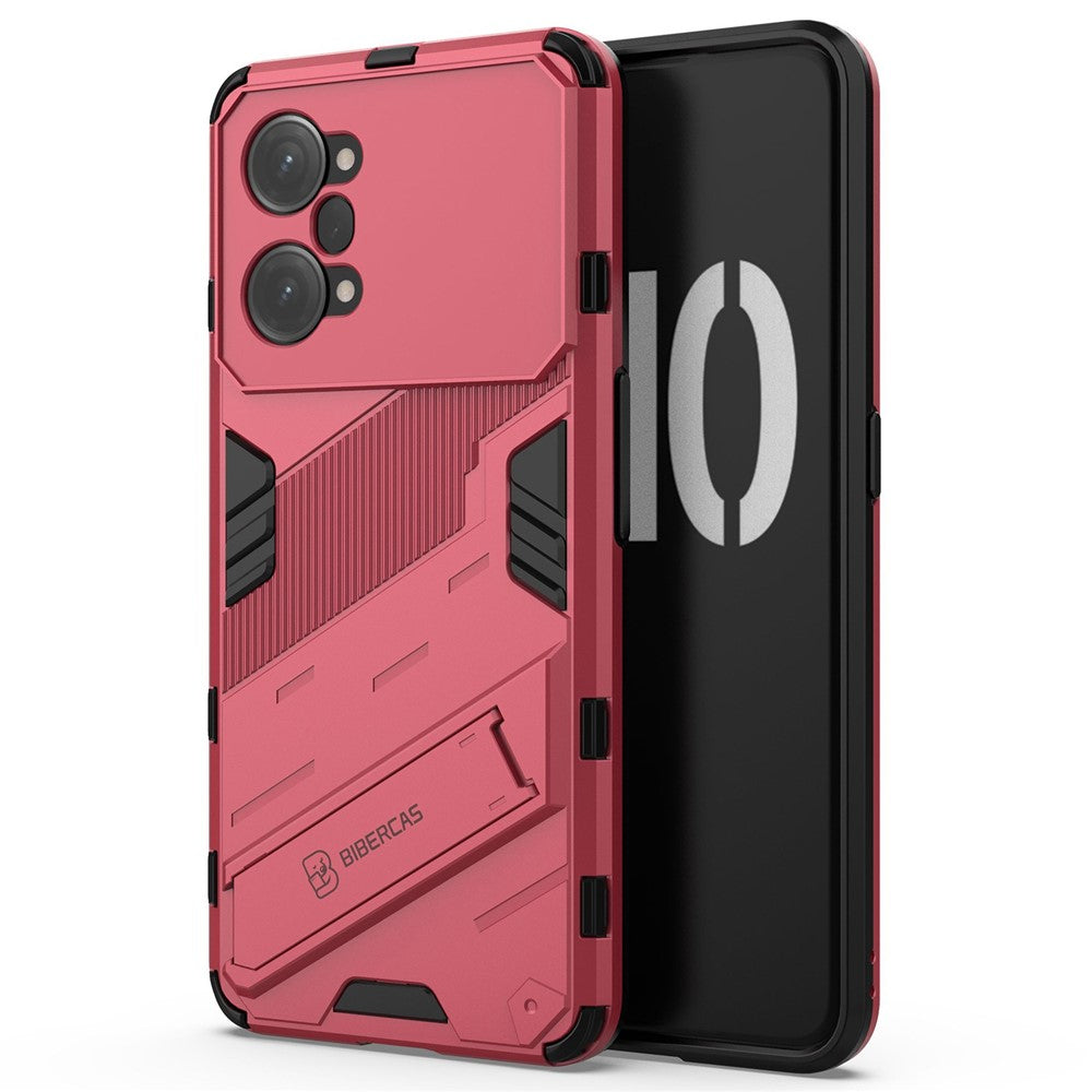 PC + TPU Case for Oppo K10 Pro 5G Anti-fall Kickstand Protective Cover Dual Layer Mobile Phone Shell