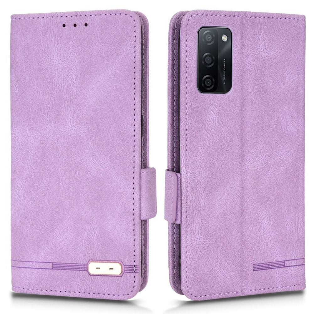 For Oppo A55s 5G Shockproof PU Leather Wallet Flip Protective Phone Case Stand TPU Interior Shell Anti-Scratch Cover