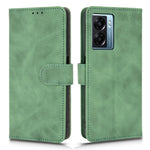Skin-touch Feeling Phone Case for Oppo A57 (2022) 5G / A77 5G / OnePlus Nord N300 5G, PU Leather + TPU Full Protection Cover with Stand Wallet