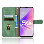 Skin-touch Feeling Phone Case for Oppo A57 (2022) 5G / A77 5G / OnePlus Nord N300 5G, PU Leather + TPU Full Protection Cover with Stand Wallet