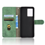 Skin-touch Feeling Phone Case for Oppo A57 (2022) 5G / A77 5G / OnePlus Nord N300 5G, PU Leather + TPU Full Protection Cover with Stand Wallet