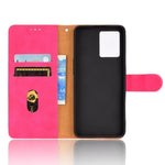 PU Leather Wallet Holster for Oppo Reno7 4G, Magnetic Buckle Skin-Friendly Shockproof Stand Flip Cover