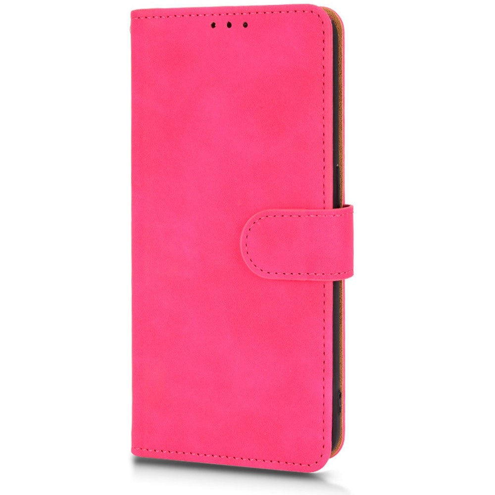 PU Leather Wallet Holster for Oppo Reno7 4G, Magnetic Buckle Skin-Friendly Shockproof Stand Flip Cover