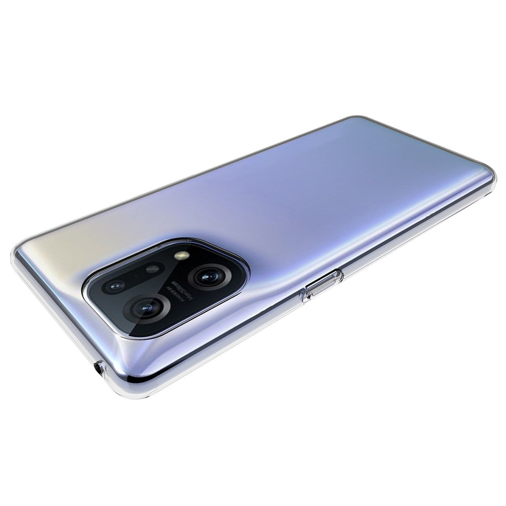 For Oppo Find X5 10Pcs/Pack Inner Watermark-Free Precise Cutout Clear TPU Phone Back Case Soft Protective Cover