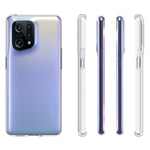 For Oppo Find X5 10Pcs/Pack Inner Watermark-Free Precise Cutout Clear TPU Phone Back Case Soft Protective Cover
