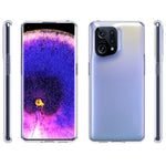 For Oppo Find X5 10Pcs/Pack Inner Watermark-Free Precise Cutout Clear TPU Phone Back Case Soft Protective Cover