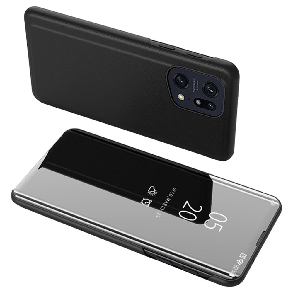 For Oppo Find X5 Pro Flip Læder Cover med Stand Fuld Beskyttende Telefon Etui