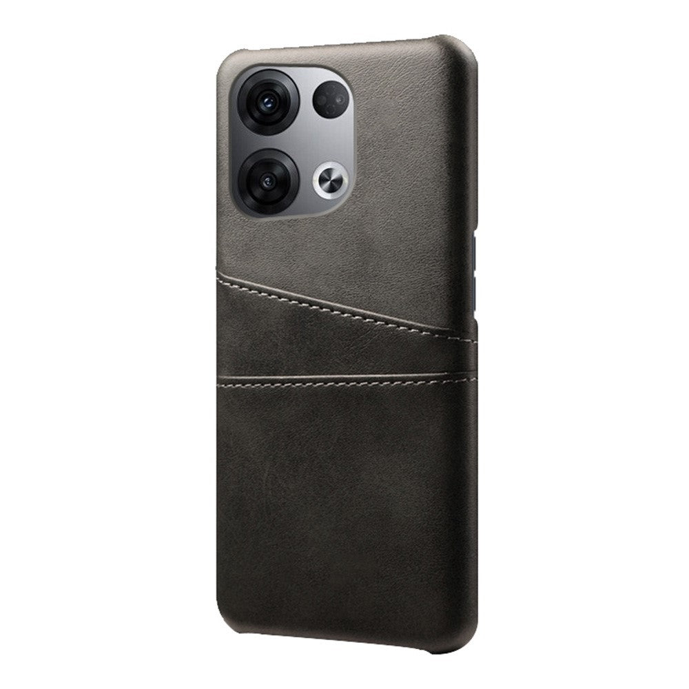 For Oppo Reno8 5G (China) / Reno8 5G (Global) Multipurpose Card Slots Phone Protector PU Leather Coated Hard PC Cover Case
