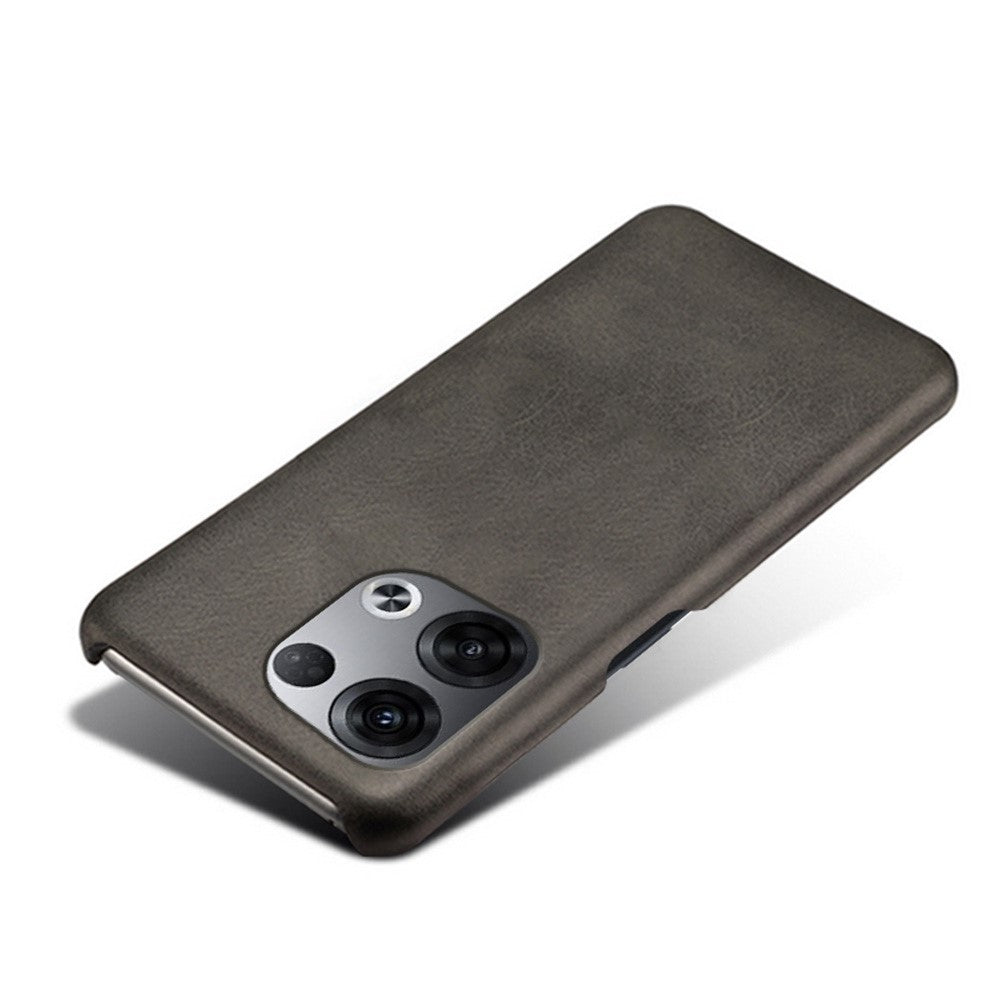 For Oppo Reno8 5G / Reno8 5G (Global Version) Phone Cover Scratch-resistant Textured PU Leather Coated PC Phone Case