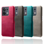For Oppo Reno8 5G / Reno8 5G (Global Version) Phone Cover Scratch-resistant Textured PU Leather Coated PC Phone Case