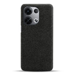 For Oppo Reno8 5G / Reno8 5G (Global Version) Mobile Phone Case Shell Solid Color Hard PC+Cloth Phone Cover