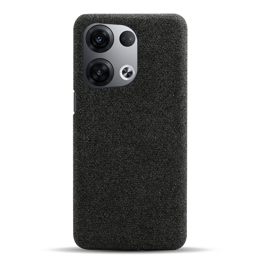 For Oppo Reno8 5G / Reno8 5G (Global Version) Mobile Phone Case Shell Solid Color Hard PC+Cloth Phone Cover