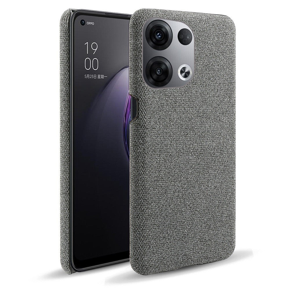 For Oppo Reno8 5G / Reno8 5G (Global Version) Mobile Phone Case Shell Solid Color Hard PC+Cloth Phone Cover