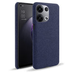 For Oppo Reno8 5G / Reno8 5G (Global Version) Mobile Phone Case Shell Solid Color Hard PC+Cloth Phone Cover