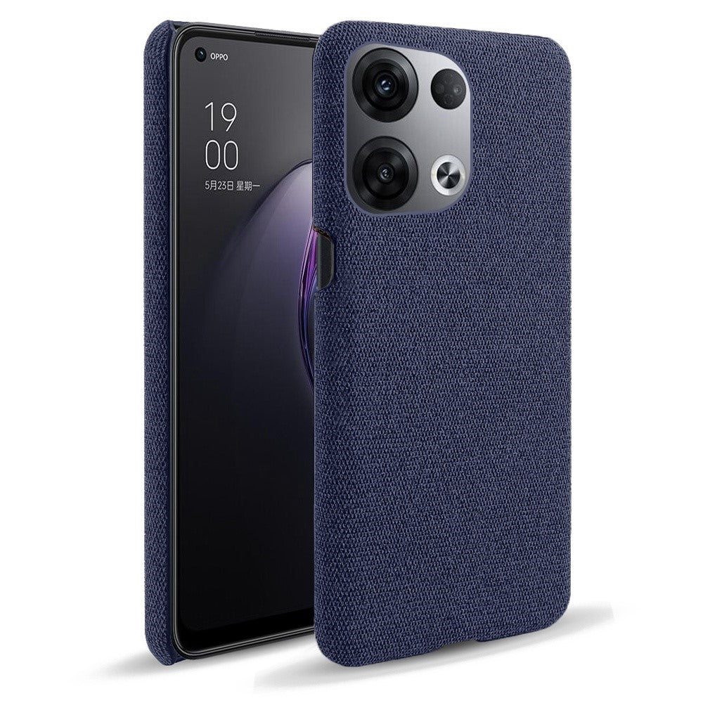 For Oppo Reno8 5G / Reno8 5G (Global Version) Mobile Phone Case Shell Solid Color Hard PC+Cloth Phone Cover