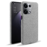For Oppo Reno8 5G / Reno8 5G (Global Version) Mobile Phone Case Shell Solid Color Hard PC+Cloth Phone Cover