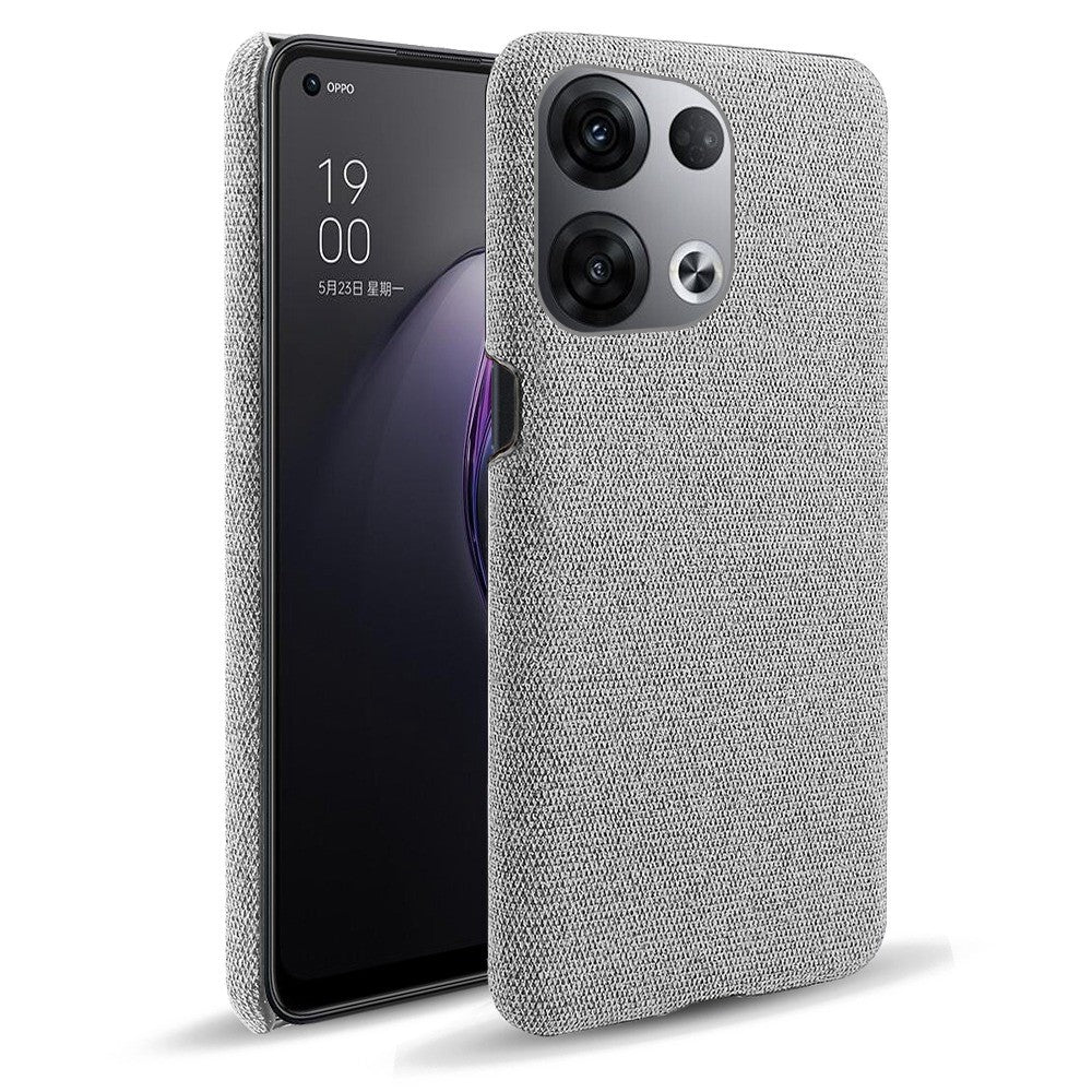 For Oppo Reno8 5G / Reno8 5G (Global Version) Mobile Phone Case Shell Solid Color Hard PC+Cloth Phone Cover