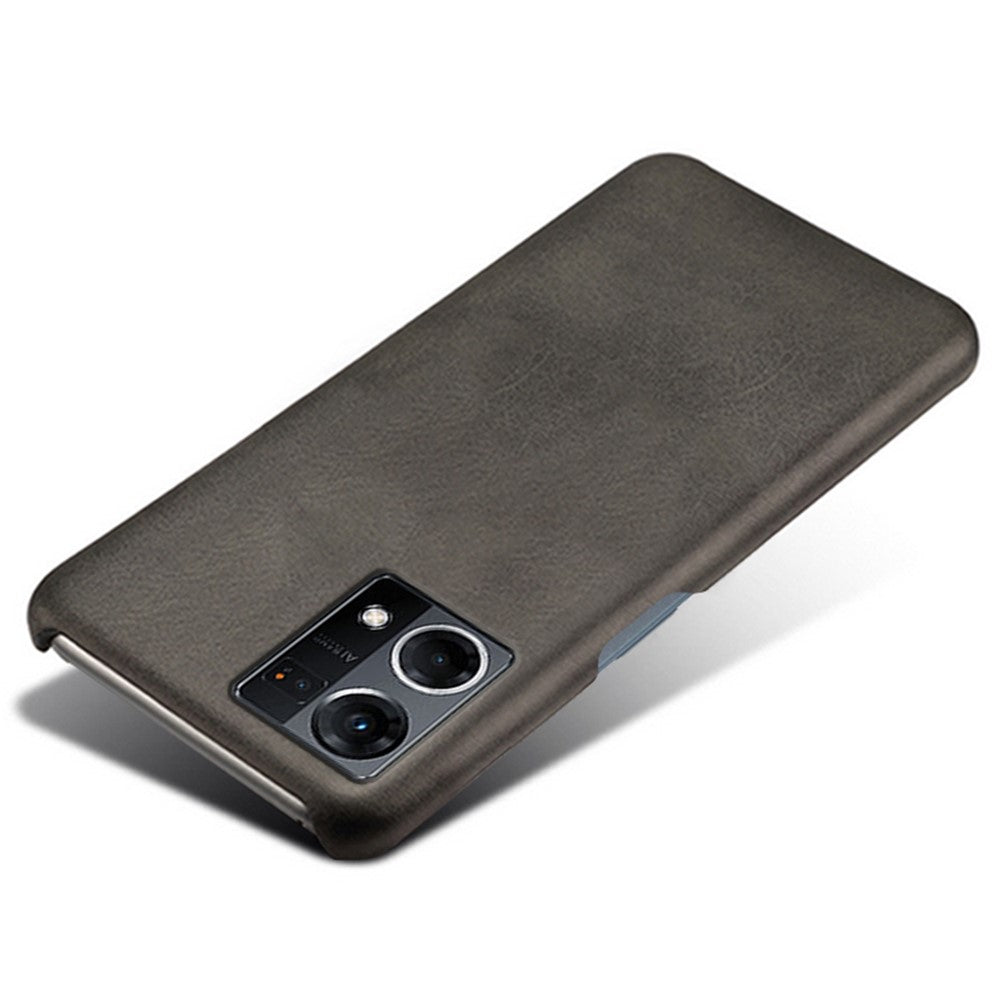 Oppo Reno7 Fallskyddande mobilskal Slitstarkt Texturerat PU-läderbelagt PC Skyddande Mobilskal