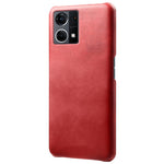 Oppo Reno7 Fallskyddande mobilskal Slitstarkt Texturerat PU-läderbelagt PC Skyddande Mobilskal