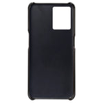 For Oppo Reno7 4G Multipurpose Phone Case with Two Card Slots Phone Protector PU Leather Coated Hard PC Cover