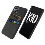 Til Oppo K10 Pro 5G Dobbelt Kortplads Stof + PC Bagcover Stof Tekstur Beskyttende Telefoncover