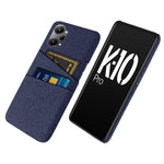 Til Oppo K10 Pro 5G Dobbelt Kortplads Stof + PC Bagcover Stof Tekstur Beskyttende Telefoncover