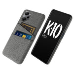 Til Oppo K10 Pro 5G Dobbelt Kortplads Stof + PC Bagcover Stof Tekstur Beskyttende Telefoncover