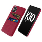 Til Oppo K10 Pro 5G Dobbelt Kortplads Stof + PC Bagcover Stof Tekstur Beskyttende Telefoncover