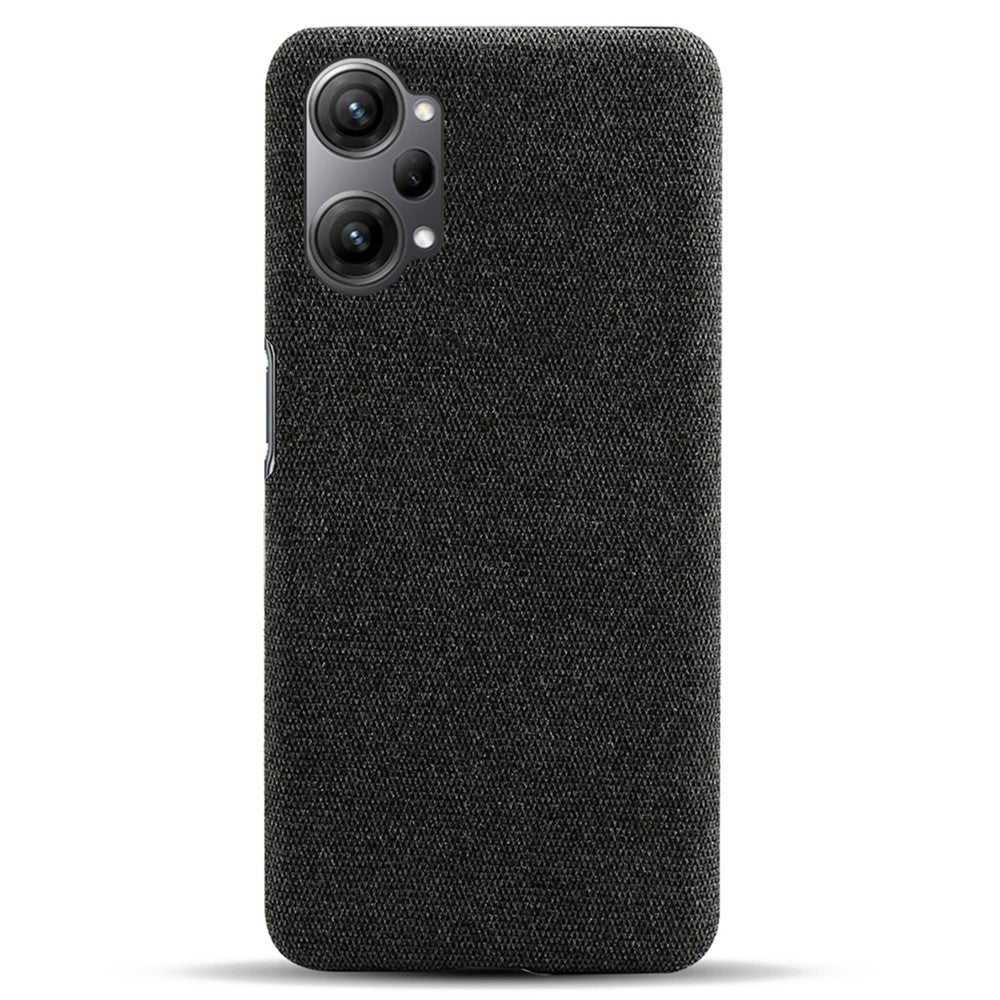 For Oppo K10 Pro 5G Anti-dust Mobile Phone Case Shell Solid Color Hard PC+Cloth Phone Cover