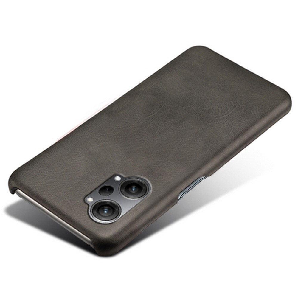 For Oppo K10 Pro 5G Slim Thin Phone Cover Scratch-resistant Textured PU Leather Coated PC Phone Case
