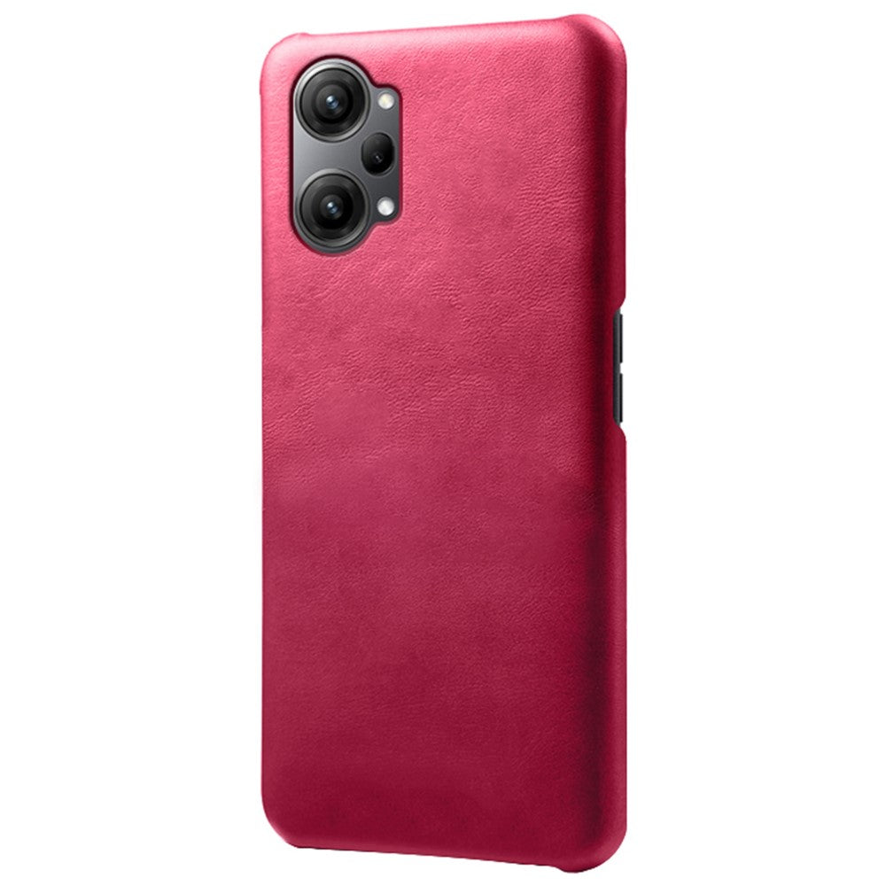 For Oppo K10 Pro 5G Slim Thin Phone Cover Scratch-resistant Textured PU Leather Coated PC Phone Case