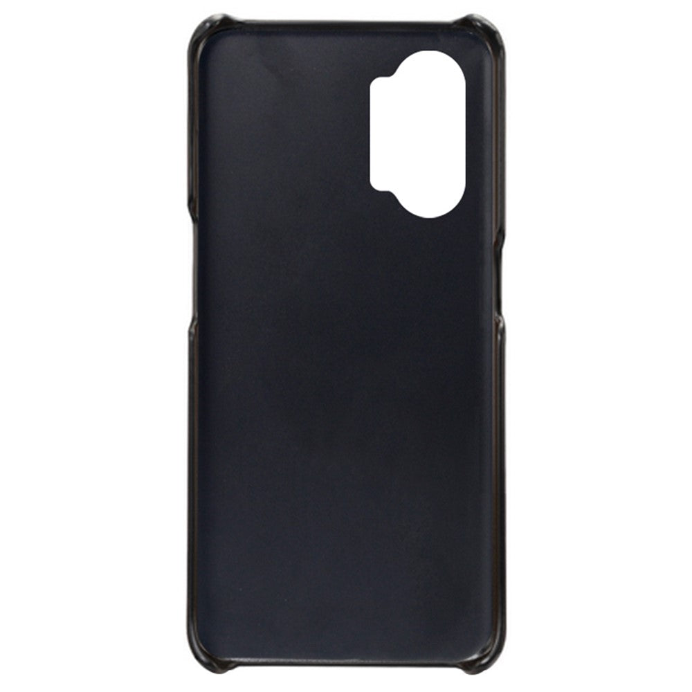 For Oppo K10 Pro 5G Anti-fall Phone Case Thin Card Slots Back Case PU Leather Coated Hard PC Cover
