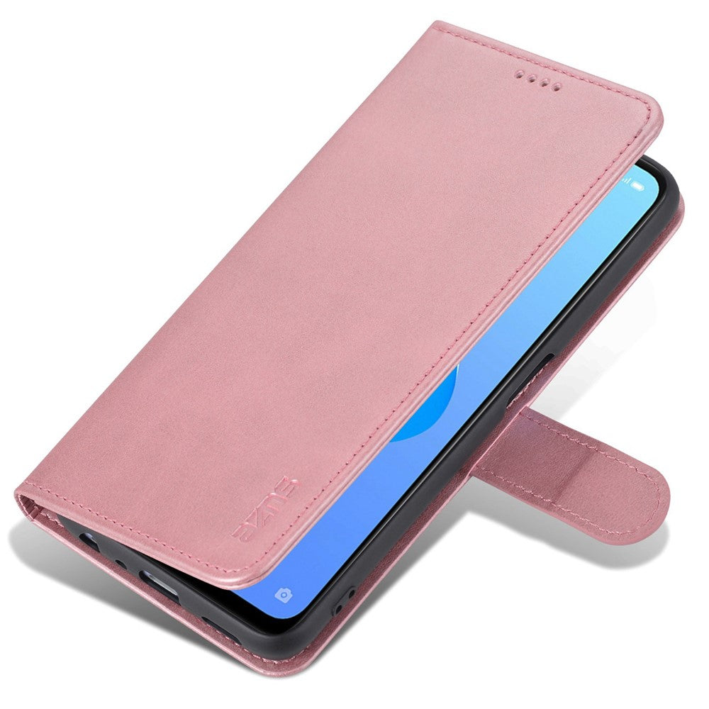AZNS För Oppo A57 (2022) 5G / A77 5G / OnePlus Nord N300 5G PU-läderfodral Stativ Stötsäkert TPU Innerskal Plånbok Flip mobilskal