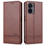AZNS PU-læderpung-etui til Oppo A57 (2022) 5G / A77 5G / OnePlus Nord N300 5G med foldbart mønster, skjult magnetisk støttefod og folio-mobilcover