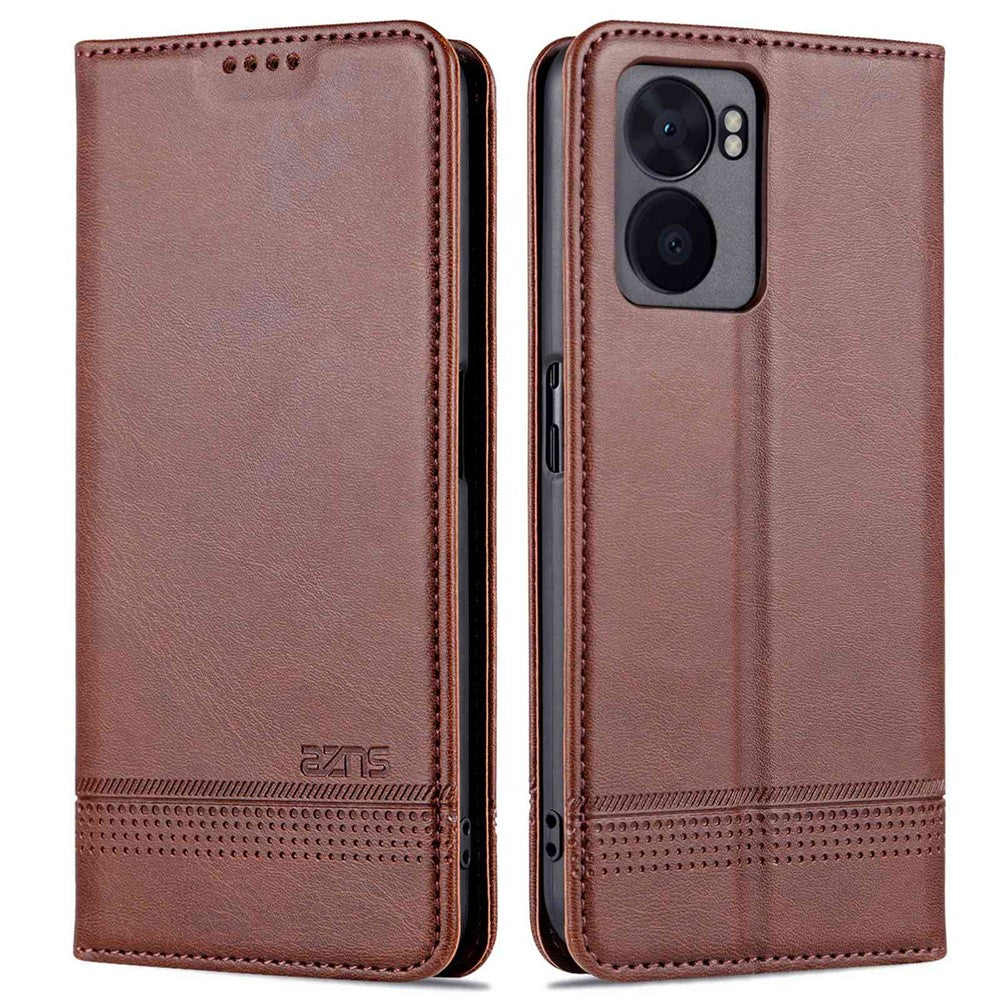 AZNS PU-læderpung-etui til Oppo A57 (2022) 5G / A77 5G / OnePlus Nord N300 5G med foldbart mønster, skjult magnetisk støttefod og folio-mobilcover