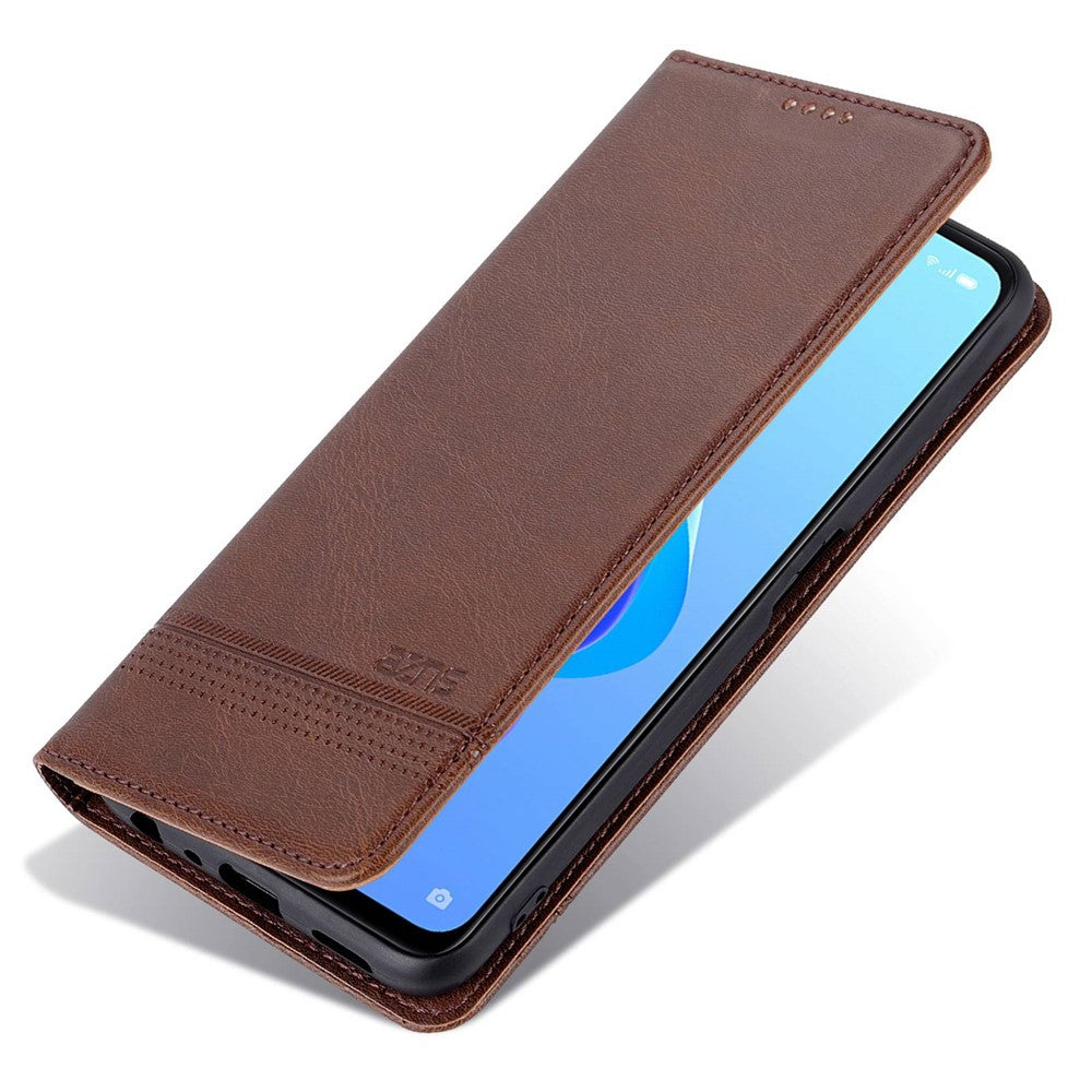 AZNS PU-læderpung-etui til Oppo A57 (2022) 5G / A77 5G / OnePlus Nord N300 5G med foldbart mønster, skjult magnetisk støttefod og folio-mobilcover