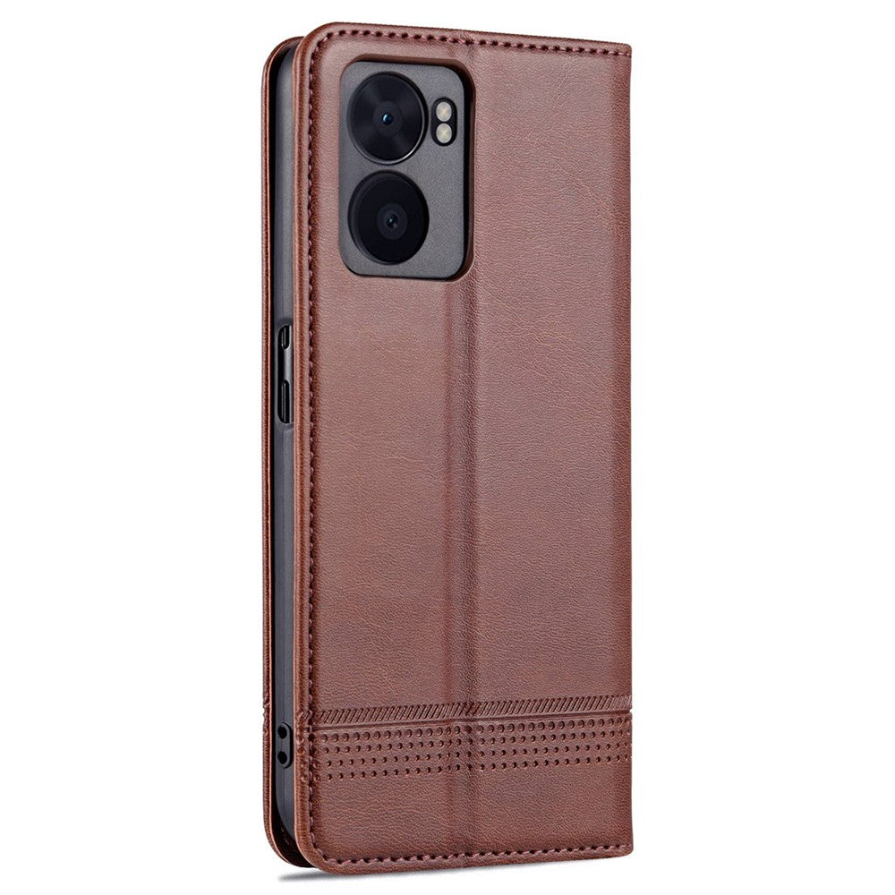 AZNS PU-læderpung-etui til Oppo A57 (2022) 5G / A77 5G / OnePlus Nord N300 5G med foldbart mønster, skjult magnetisk støttefod og folio-mobilcover