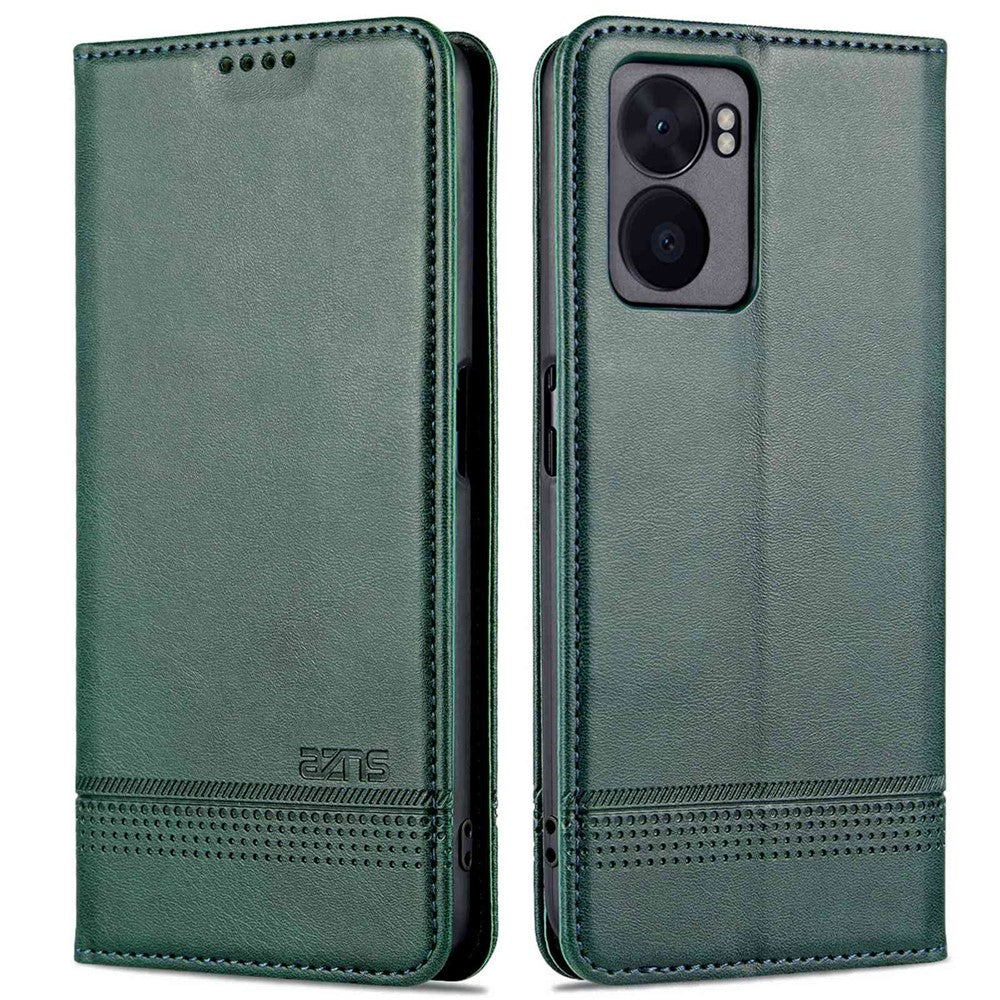 AZNS PU-læderpung-etui til Oppo A57 (2022) 5G / A77 5G / OnePlus Nord N300 5G med foldbart mønster, skjult magnetisk støttefod og folio-mobilcover