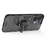 Ring Kickstand Drop-proof Phone Case for Oppo Reno8 5G (Global Version) / Oppo Reno8 5G, Soft TPU + Hard PC Hybrid Cover