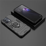 Ring Kickstand Drop-proof Phone Case for Oppo Reno8 5G (Global Version) / Oppo Reno8 5G, Soft TPU + Hard PC Hybrid Cover