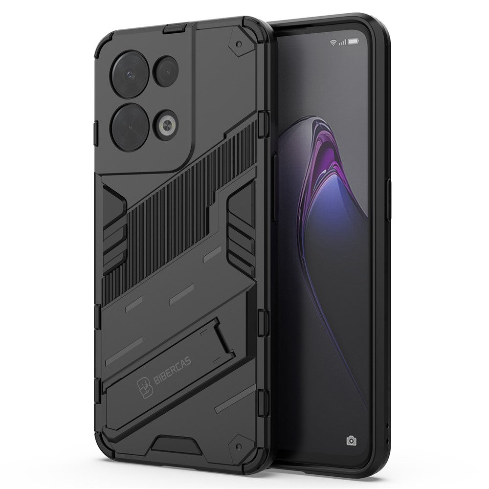 Oppo Reno8 5G (Global Version) / Oppo Reno8 5G Fallskydd Hårt PC Stötsäkert TPU Reptåligt mobilskal med Stöd