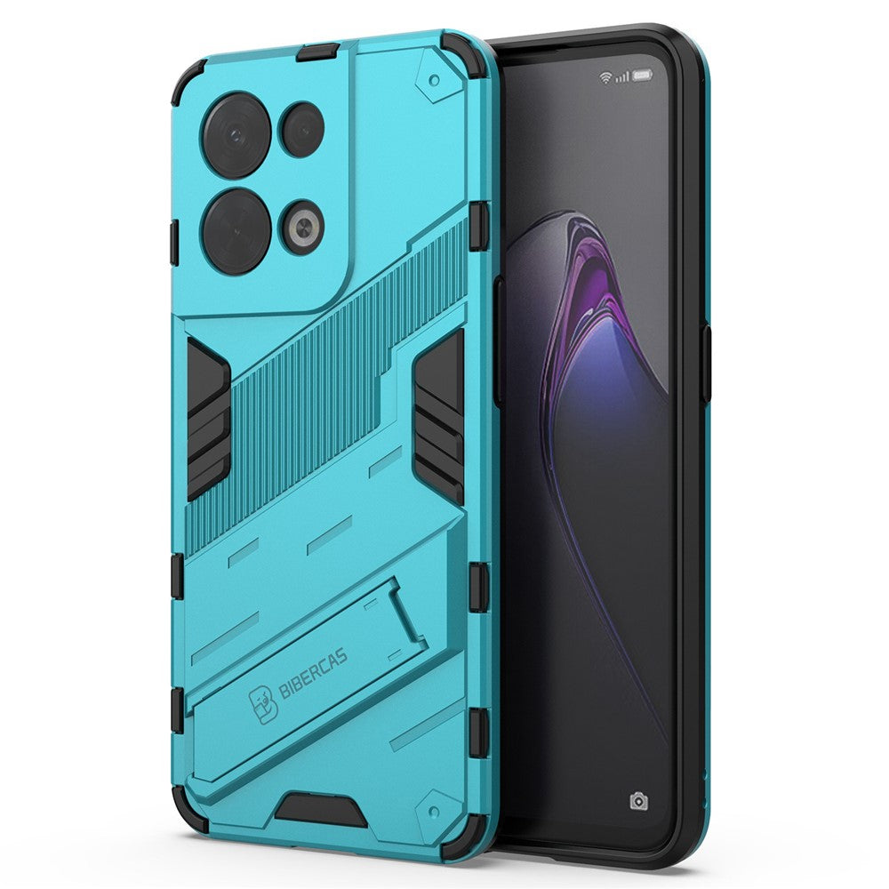 Oppo Reno8 5G (Global Version) / Oppo Reno8 5G Fallskydd Hårt PC Stötsäkert TPU Reptåligt mobilskal med Stöd