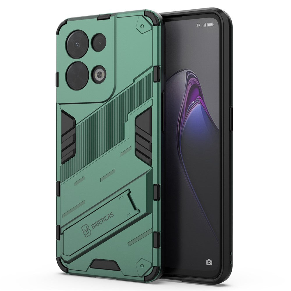 Oppo Reno8 5G (Global Version) / Oppo Reno8 5G Fallskydd Hårt PC Stötsäkert TPU Reptåligt mobilskal med Stöd