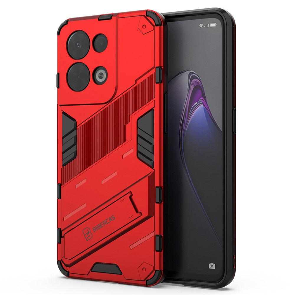 Oppo Reno8 5G (Global Version) / Oppo Reno8 5G Fallskydd Hårt PC Stötsäkert TPU Reptåligt mobilskal med Stöd