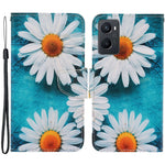 Pattern Printing Cross Texture Phone Case for Oppo A96 4G, PU Leather Wallet Stand Folio Flip Shell with Strap