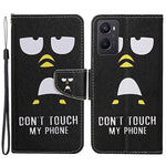Pattern Printing Cross Texture Phone Case for Oppo A96 4G, PU Leather Wallet Stand Folio Flip Shell with Strap