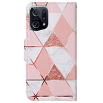 Cross Texture Pattern Printing Leather Case for Oppo Find X5, Stand Wallet Protective Phone Cover with Strap