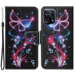Cross Texture Pattern Printing Leather Case for Oppo Find X5, Stand Wallet Protective Phone Cover with Strap