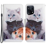 Cross Texture Pattern Printing Leather Case for Oppo Find X5, Stand Wallet Protective Phone Cover with Strap